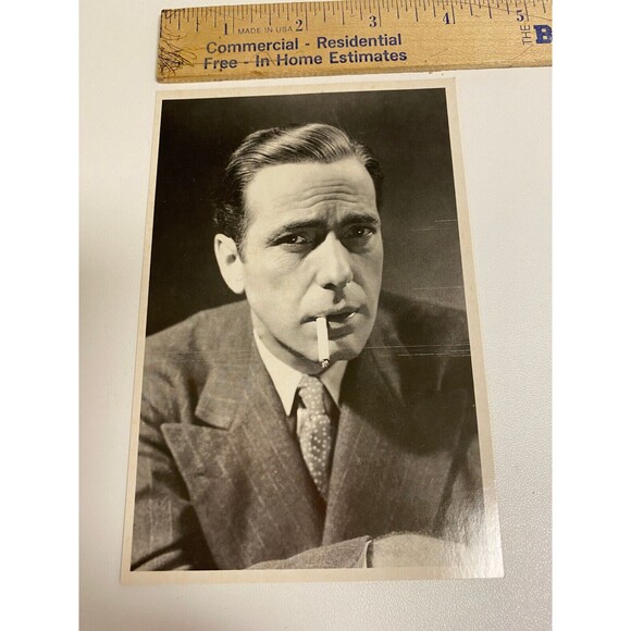 Humphrey Bogart Postcard Antique Unused - Picture 5 of 5